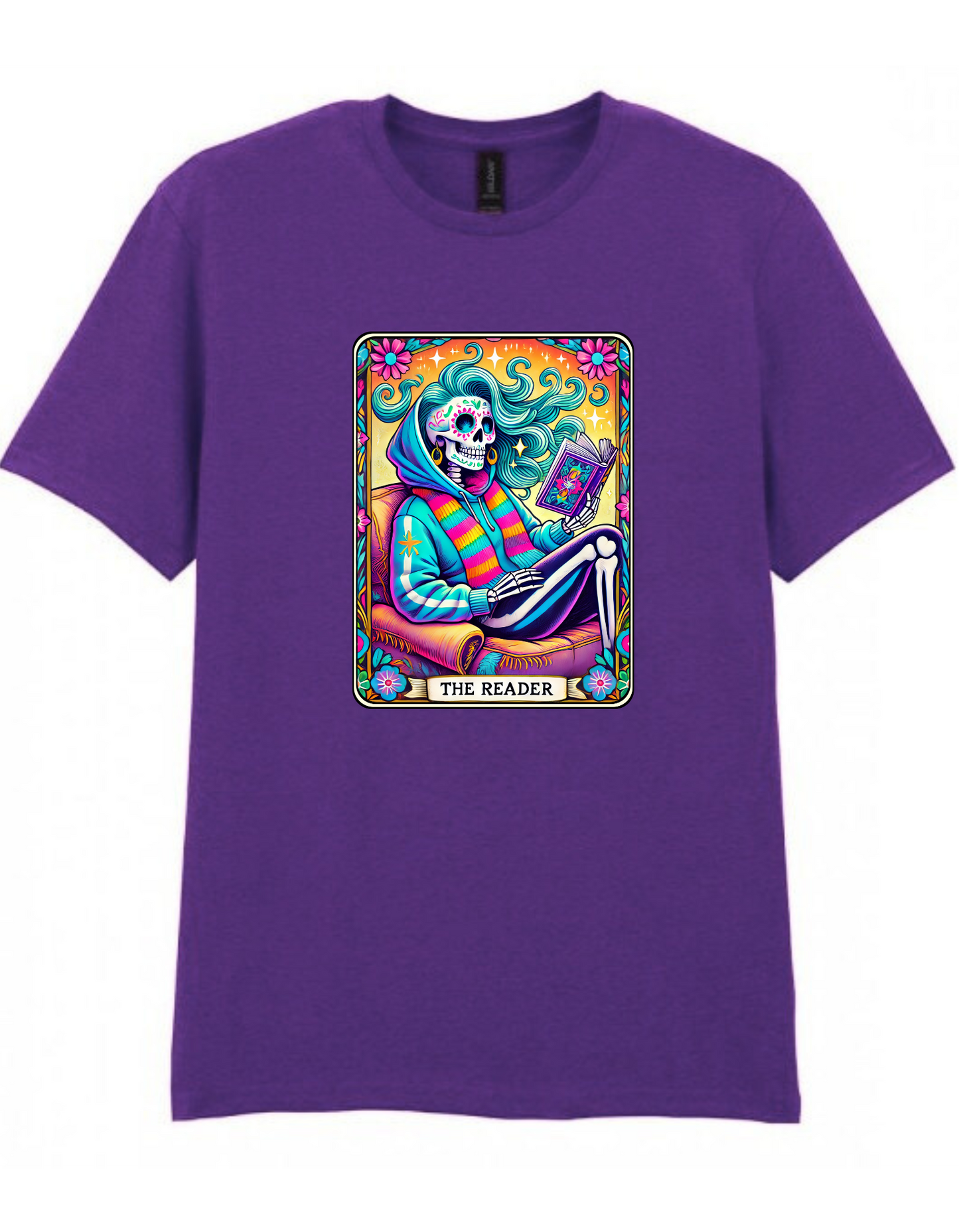 The Reader Skeleton – Cosy Hoodie Edition | Gothic Book Lover T-Shirt