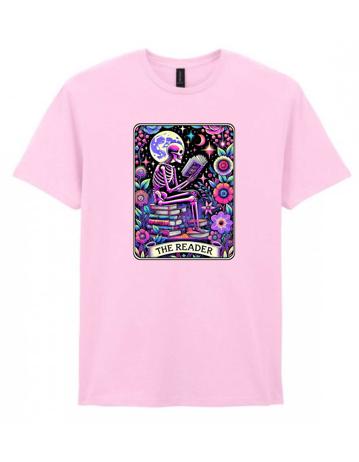 The Reader Moonlight Edition – Skeleton Book Lover T-Shirt