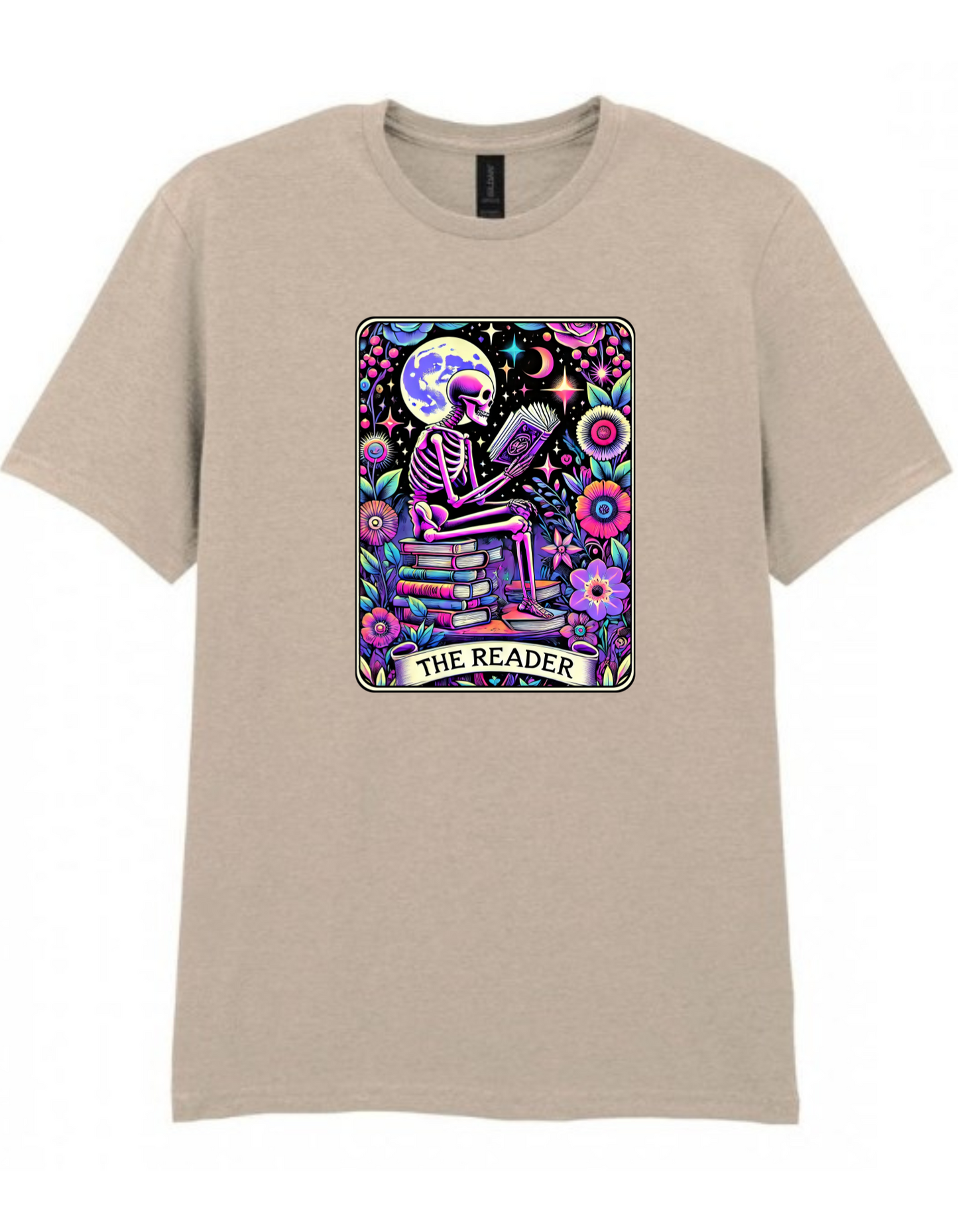 The Reader Moonlight Edition – Skeleton Book Lover T-Shirt