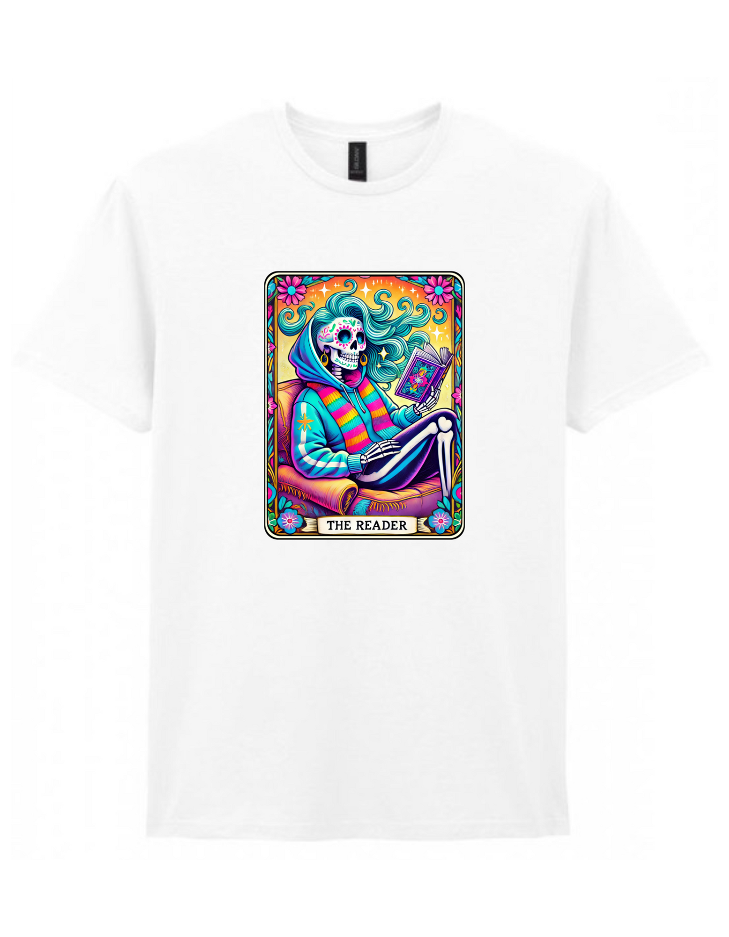The Reader Skeleton – Cosy Hoodie Edition | Gothic Book Lover T-Shirt