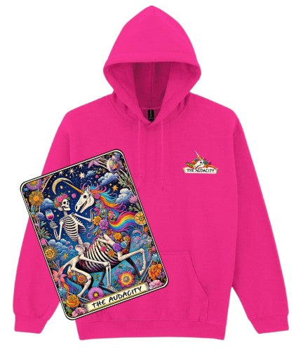 The Audacity Hoodies | Skeleton & Unicorn Cosmic Tarot