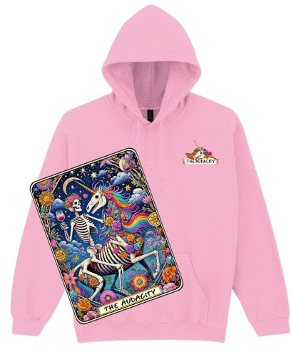 The Audacity Hoodies | Skeleton & Unicorn Cosmic Tarot