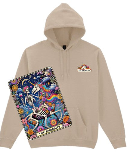 The Audacity Hoodies | Skeleton & Unicorn Cosmic Tarot