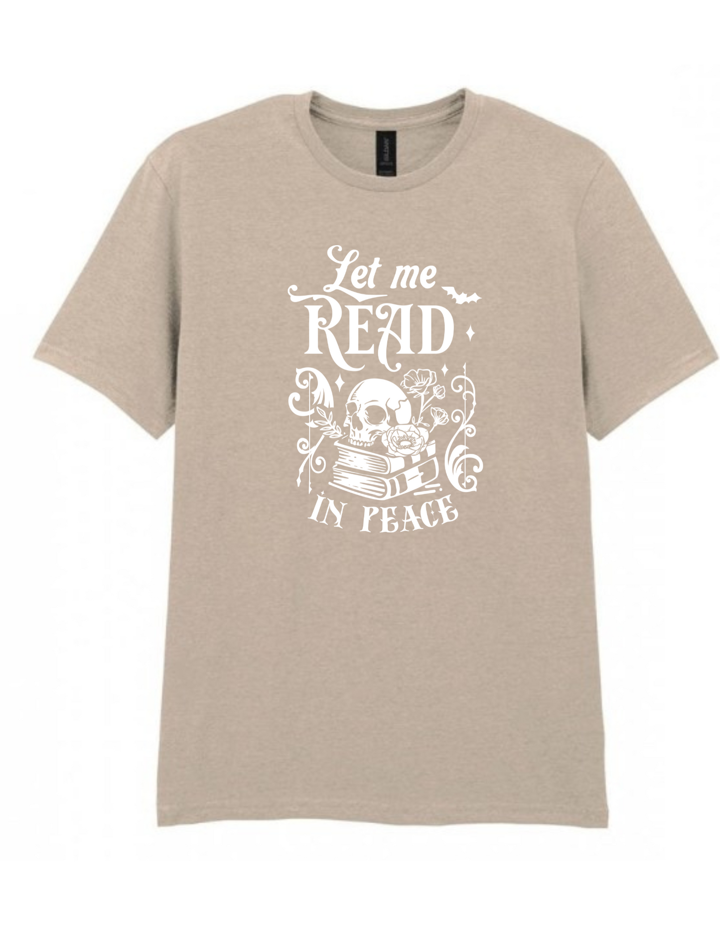 Let Me Read in Peace Tee – Gothic Book Lover Shirt