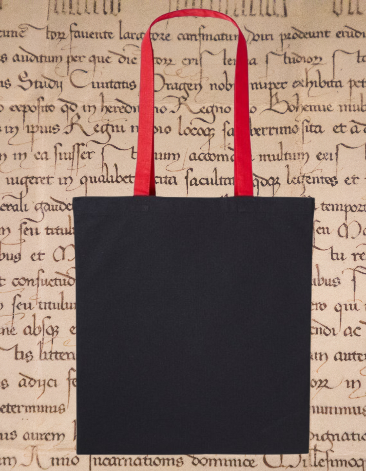 I Buy Books Like Iβm Immortal Tote Bag β Gothic Skull Book Bag β Bookish Gift for Readers β Eco Cotton Tote for Book Addicts β Black & Red Handles