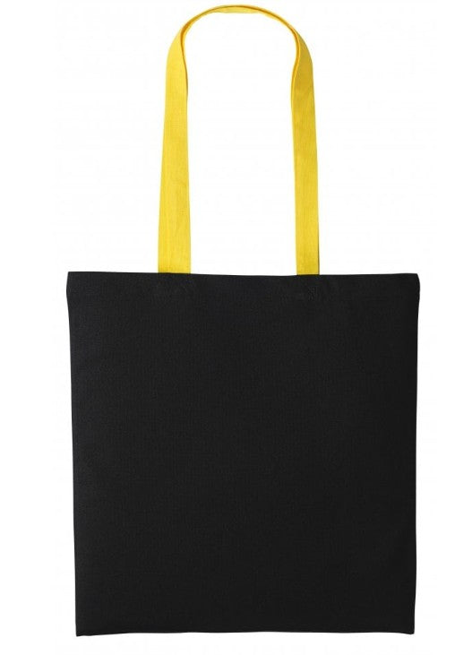 Emotionally Attached to Fictional Dragons Tote Bag – Fantasy Book Lover Gift – Dragon Reading Tote – Eco Book Bag – Cotton Bookish Tote black yellow