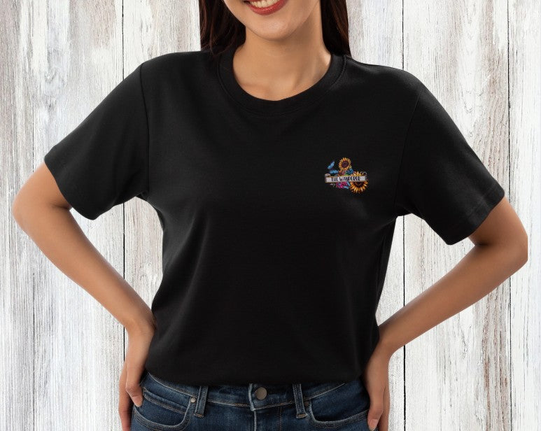 The Wanderer | 100% Softstyle Cotton T-shirt | Boho Skeleton & Van Tarot Art