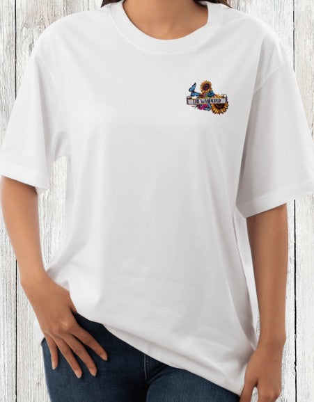 The Wanderer | 100% Softstyle Cotton T-shirt | Boho Skeleton & Van Tarot Art